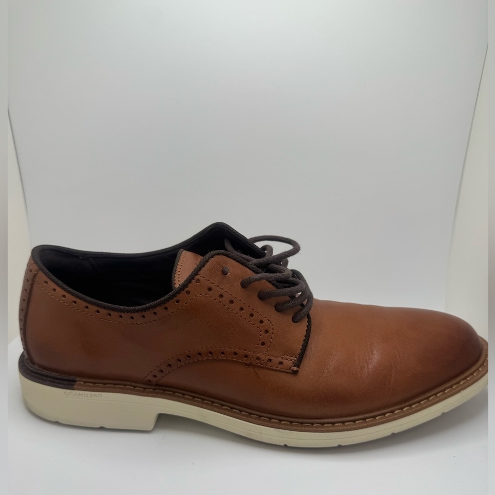 Cole Haan Grand Series Men's Tan Leather Oxfords size US 12 - Picture 5 of 10